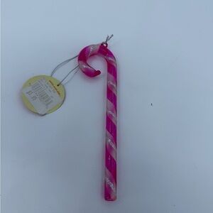 NWT Vintage Department 56 Mercury Glass Pink 6” Candy Cane Ornament